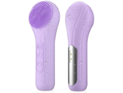 Escova Facial Elétrica de Silicone Vibração Aquecida Esfoliante Limpeza Profunda Escova de Massagem Facial GERTIZ