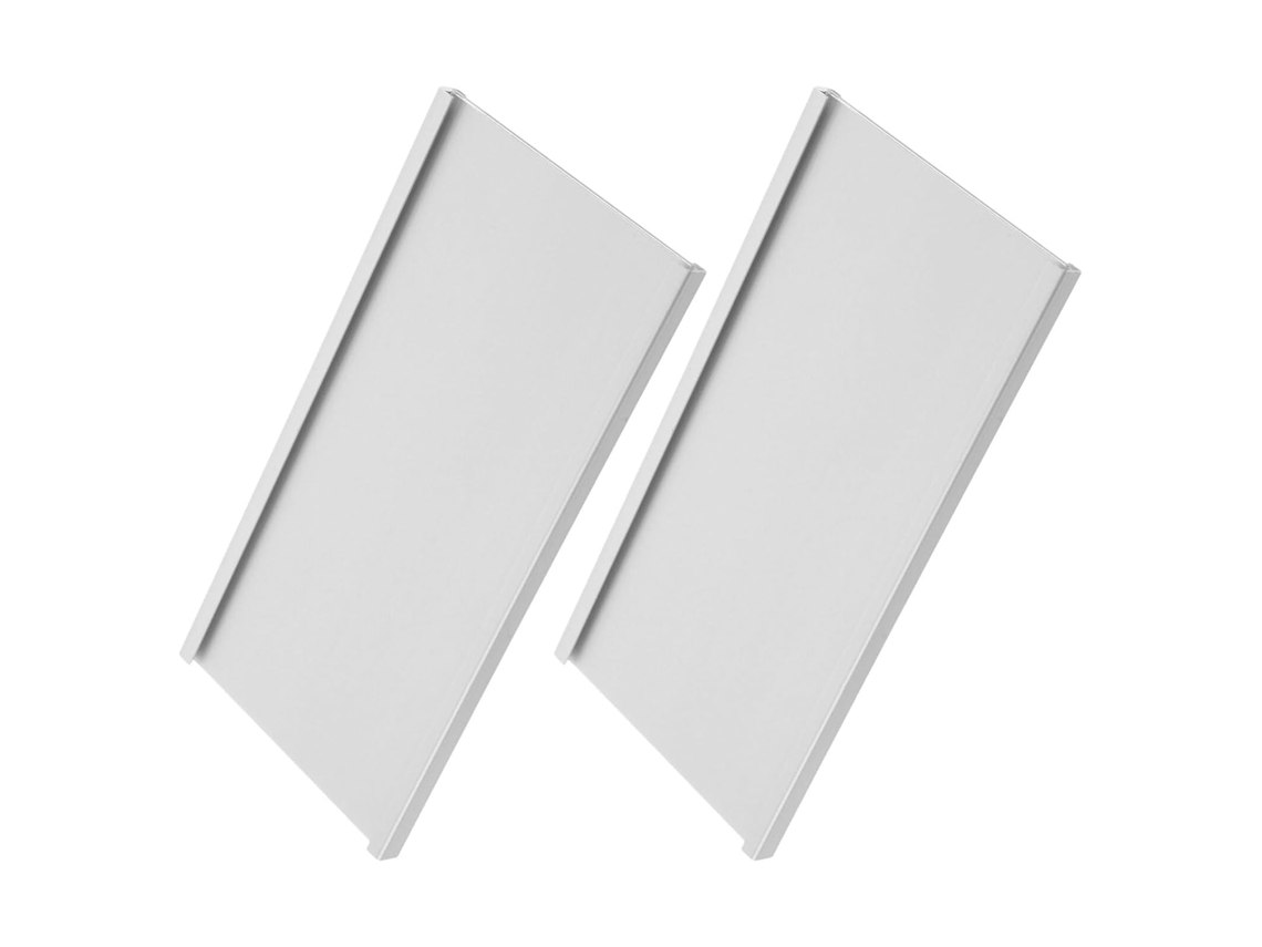 Juego De 2 Portatarjetas De Aleación De Aluminio De 8 X 16 Cm Con Adhesivo.