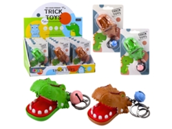 Llavero con colgante de dinosaurio dentista, juego arcade 2 en 1 B.active