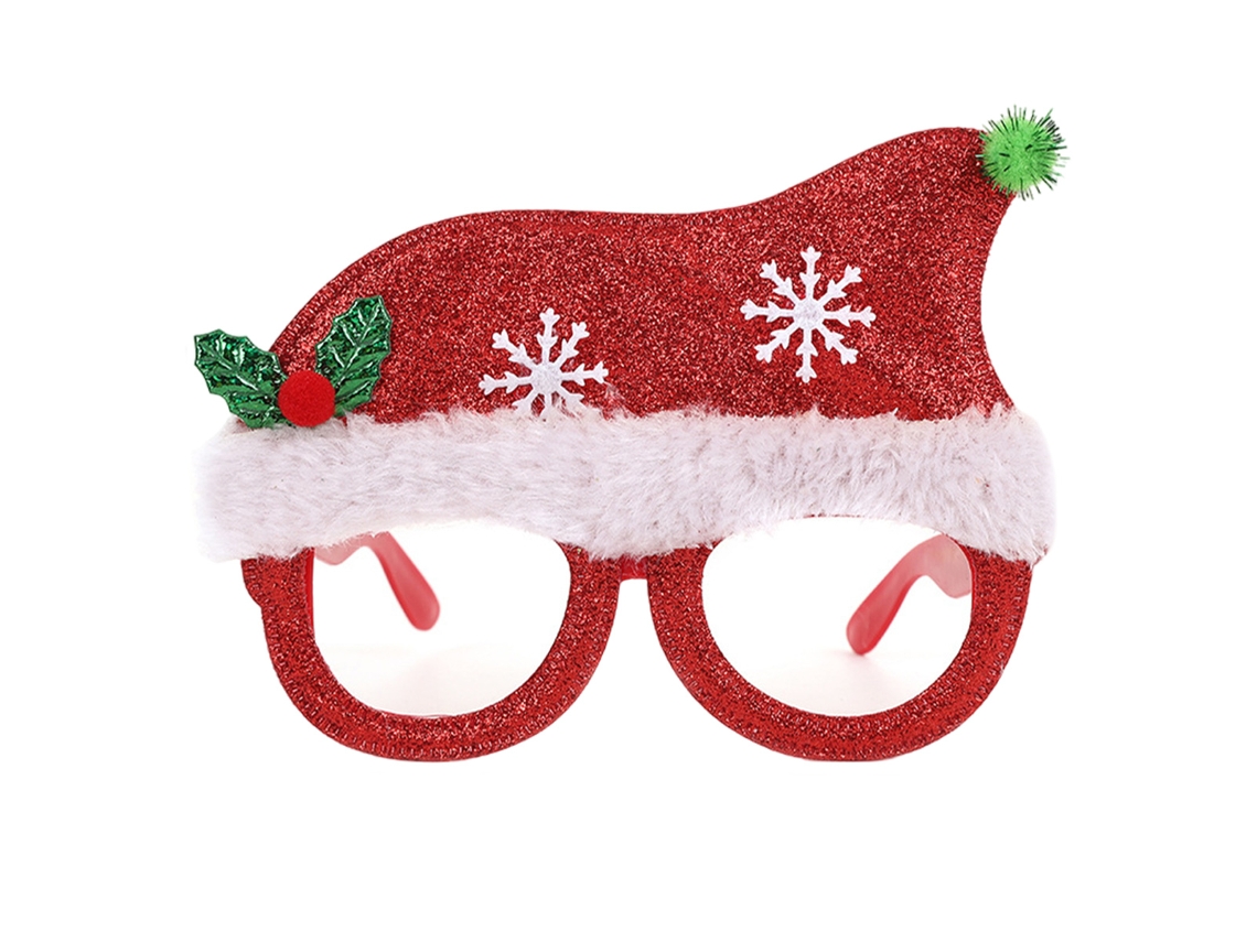 Gafas navideñas con purpurina, accesorios de decoración para fiestas TRUYUETY