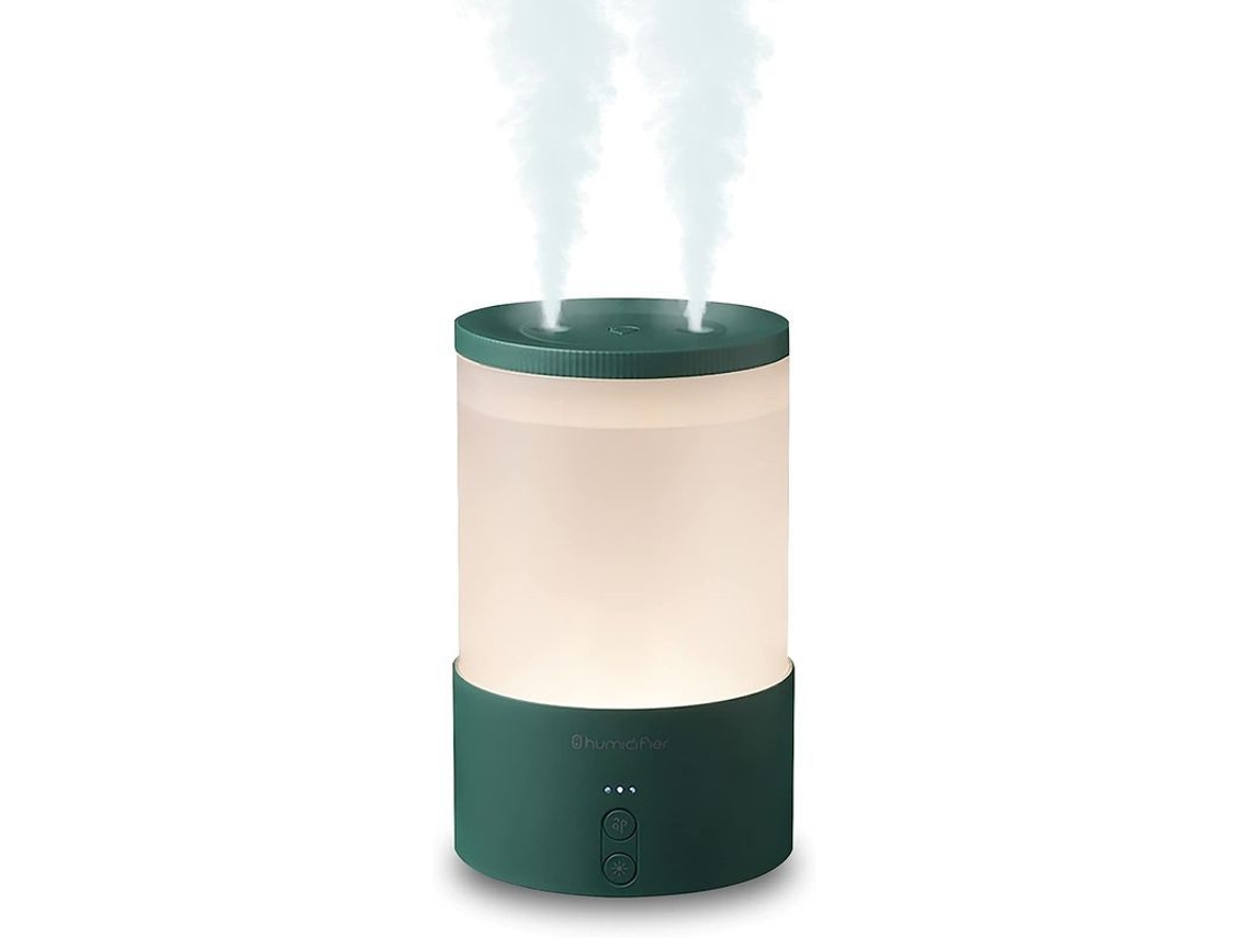 Humidificador De Aire Portátil Con Luz Nocturna, Modo De Niebla Fría, Apagado Automático, Usb, Para Dormitorio, Bebé, Oficina (verde)