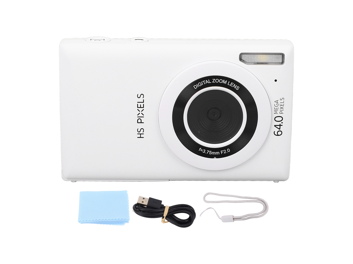 Cámara Digital 4k 64mp Con Zoom Digital 18x, Pantalla Ips 2.4'', Modo Belleza Y Filtros Para Viajes