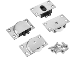2 Ruedas Deslizantes De Nylon Para Muebles Con Acero Inoxidable Bajo Ruido Aplicación Versátil