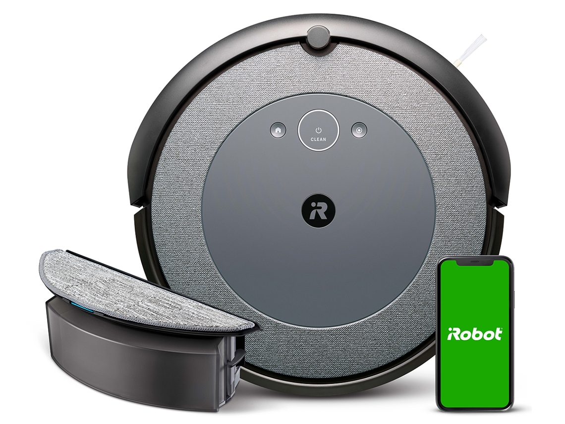 Aspirador Robot IROBOT Roomba Combo I5 Gris texturizado Worten.es