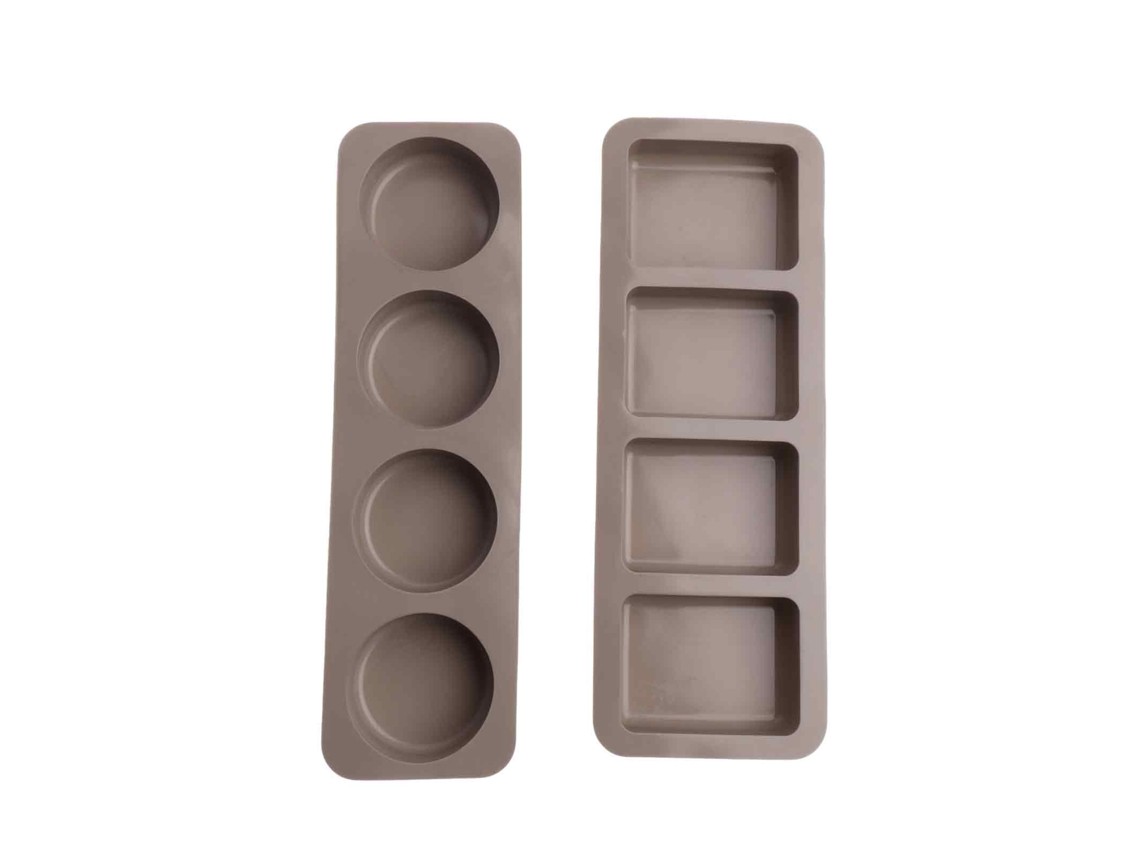 Moldes de silicona para jabón con 4 cavidades
