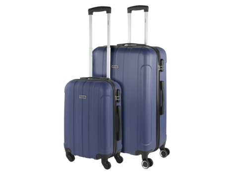 Juego De Maletas Rígidas Abs ITACA Havel azul vaquero (48X73x28 Cm - 91L)
