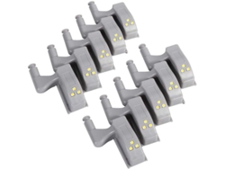 KOFIHETY 10pcs Luz LED con Sensor para Armario, Lámpara Nocturna para Ropero y Armarios (Blanco Cálido)