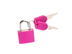 Candado de combinación para equipaje, antirrobo con núcleo de cobre, ideal para mochilas, maletas y armarios (rojo rosa)