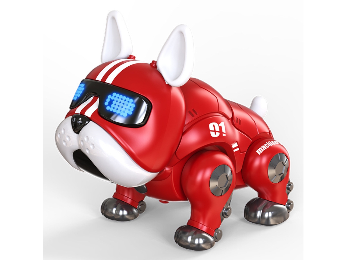 Brinquedo Robótico Violento Para Cães, Brinquedo Elétrico Inteligente Tátil Para Cães, Mascote Buldogue.