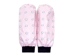 Guantes De Limpieza De Cocina Con Diseño De Gato Rosa Y Puños Largos: Protección Térmica Para El Lavado De Platos.