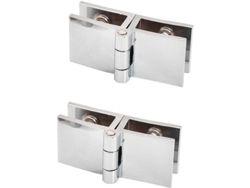 Clip De Sujeción Para Puerta De Cristal De 180 Grados (sin Necesidad De Taladrar) Para Cristales De 5 A 8 Mm.