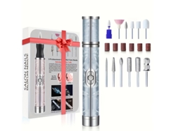 Lima De Uñas Portátil, Kit De Manicura Eléctrico Recargable Por Usb, Adecuado Para Manicuras De Gel Profesionales Y Para Uso Doméstico.