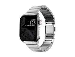 NOMAD Correa Acer para Apple Watch 6-9 y SE 38-40-41mm Plateado