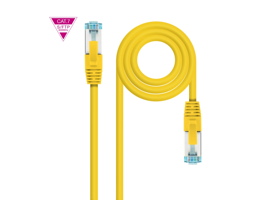 Cable de Red Nanocable Rj45 Lszh Cat.7 600Mhz Sftp Awg26 2 M Amarillo N/A