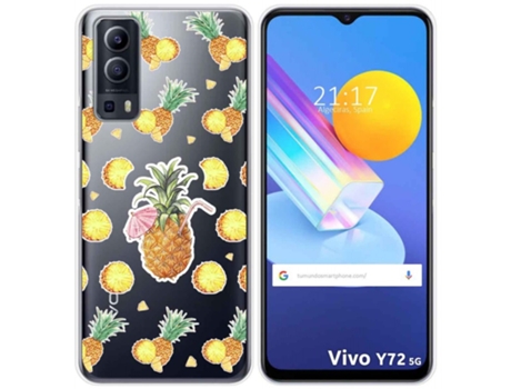 Carcasa Vivo Y52 5G TUMUNDOSMARTPHONE Dibujos Transparente Multicolor