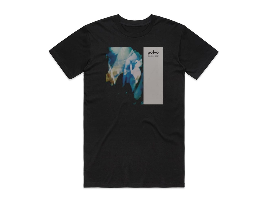 Polvo Cor Crane Secret Album Cover Camiseta Black Rockinstonesize-xl