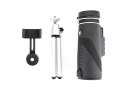 Telescopio monocular HD compacto con visión nocturna.
