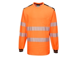 Camiseta De Alta Visibilidad De Manga Larga Pw3 Naranja Marino / Xl