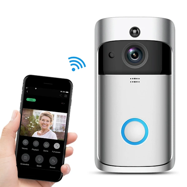 Timbre Dewenwils Con Cámara | Vídeo Hd 720p, Wi-fi Inalámbrico Con Dxghc Brilvibera_ptg