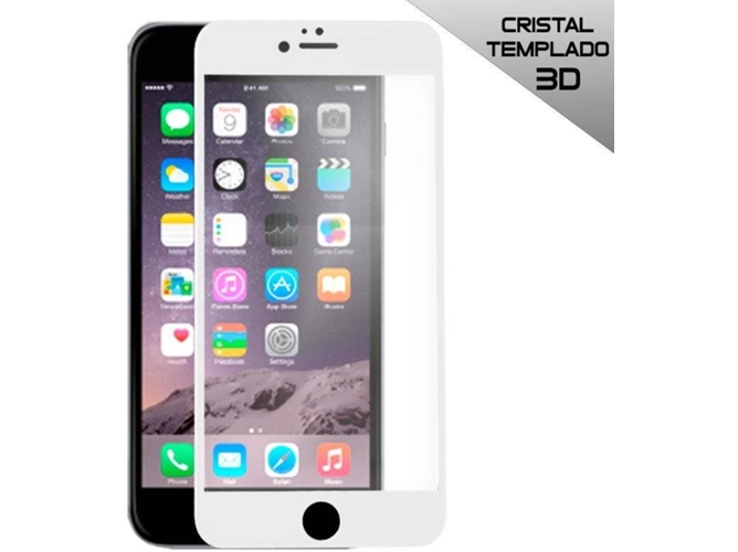 Protector de Cristal Templado iPhone 6 Plus, 6s Plus COOL ACESSÓRIOS Full 3D Blanco
