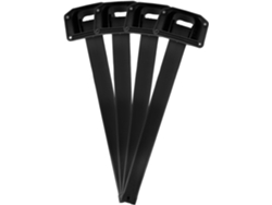 Patas De Mesa Plegables Resistentes Plástico Negro, Plegables Y Estables, Capacidad Carga Reforzada