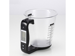 Báscula Electrónica De Cocina (negra) De 1000 G/1 G, Taza Medidora Electrónica, Herramienta De Medición Para Hornear Y Hacer Bricolaje.
