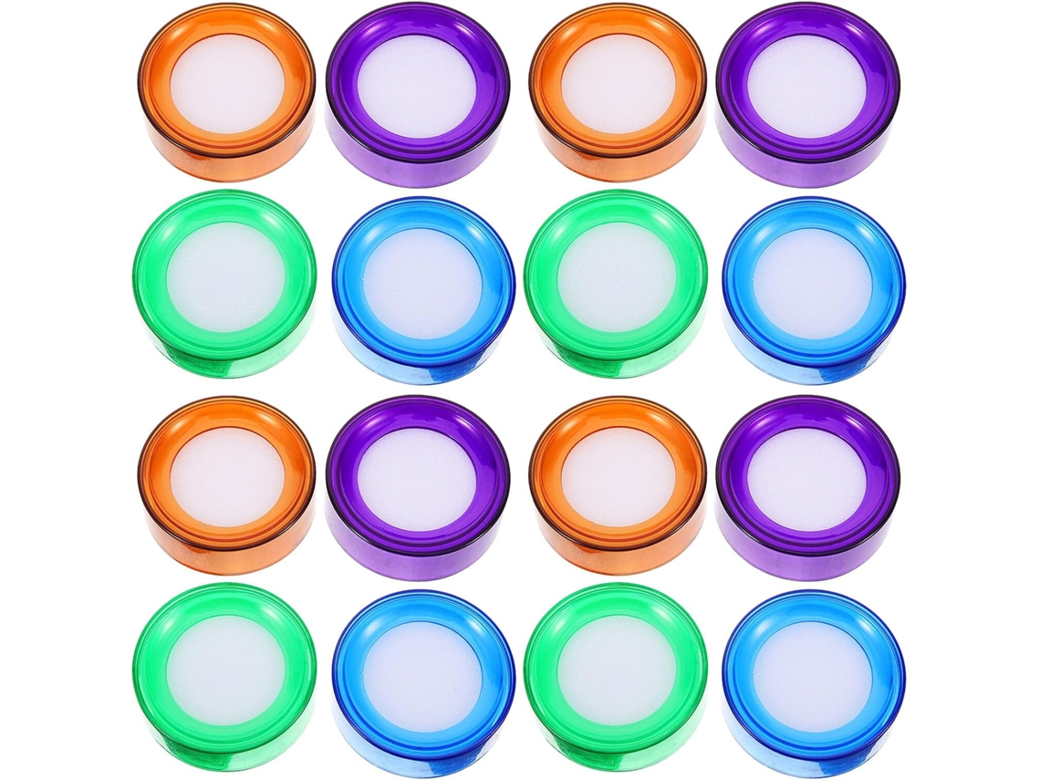 Juego De 16 Esponjas Hidratantes Para Dedos, Humidificador Portátil.
