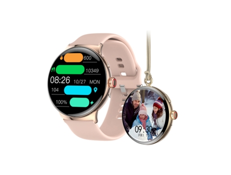 CHRONUS La99 Smart Watch 1 85Amoled Tracker con Llamadas Bluetooth Oro Rosa
