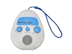 Am Fm Radio De Ducha Impermeable Radio De Baño Portátil Abs Altavoz Incorporado Radio De Ducha A Pilas