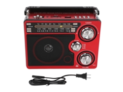 Radio Portátil Multifuncional, Fm De Banda Completa, Am, Onda Corta, Tocadiscos, Enchufe Estadounidense, 110 V.