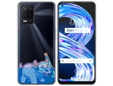 Carcasa Realme 8 5G / Narzo 30 5G TUMUNDOSMARTPHONE Dibujos Transparente Multicolor