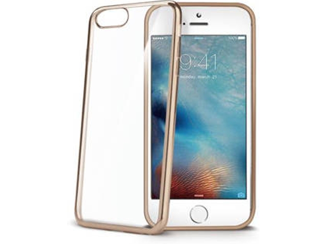 Funda iPhone 7 Plus CELLY Láser Dorado
