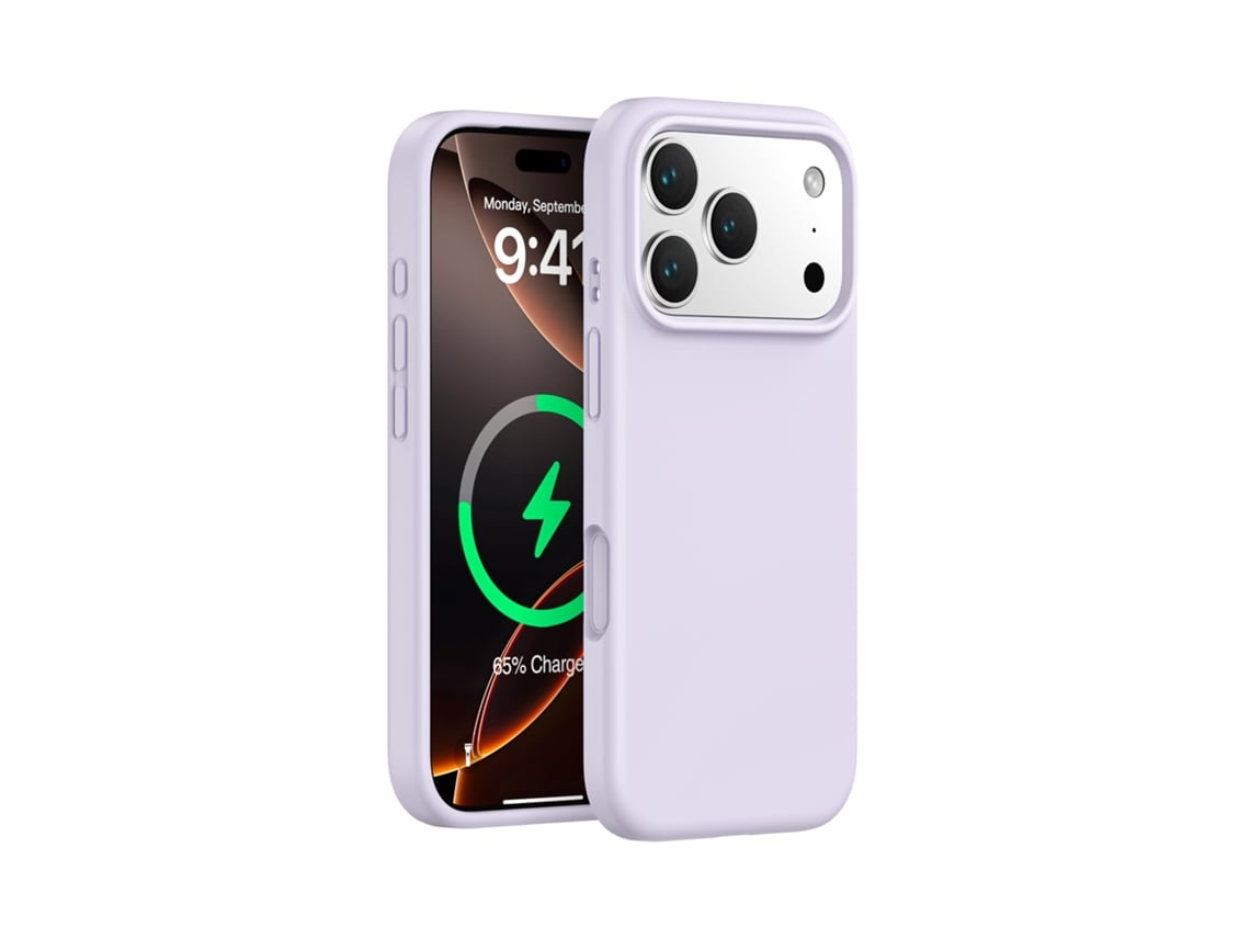 (morado, Iphone 17 Pro Max) Funda Magnética Para Iphone, De Silicona Líquida De Color Sólido, Protección De Una Sola Pieza.