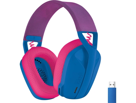 Auriculares Gaming Bluetooth LOGITECH Lightspeed G435 (Over Ear - Multiplataforma - Noise Cancelling - Azul)