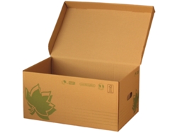 Caja con Tapa Articulada para Archivo FAST Nature Line Cartón Ondulado Marrón