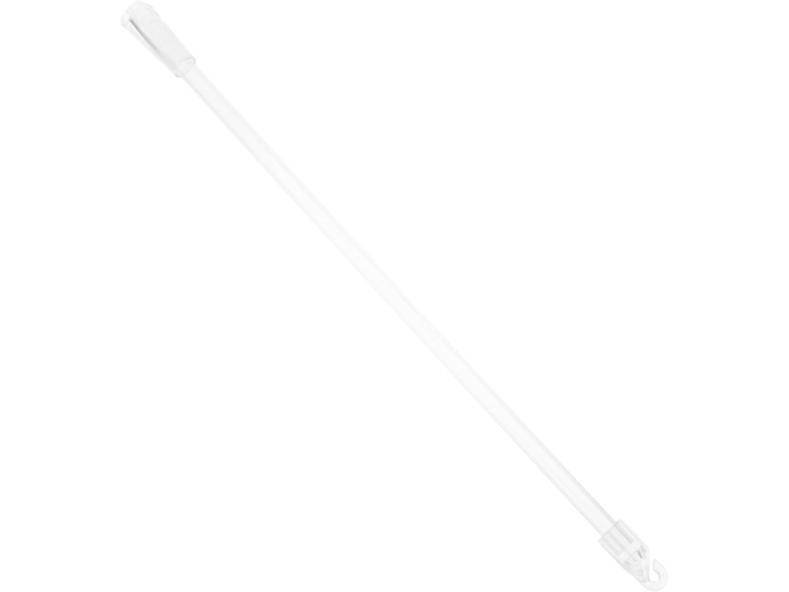 Barra de cortina vertical de acrílico transparente con gancho y manija para control de luz, accesorio para ventana en Slowmoose