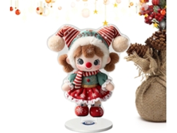 Adorno decorativo acrílico 2D para centro de mesa navideño, ideal para celebraciones navideñas, bodas, fiestas, decoración de interiores y salas de estar. GOKOCO