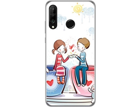 Carcasa Huawei P30 Lite TUMUNDOSMARTPHONE Café Multicolor