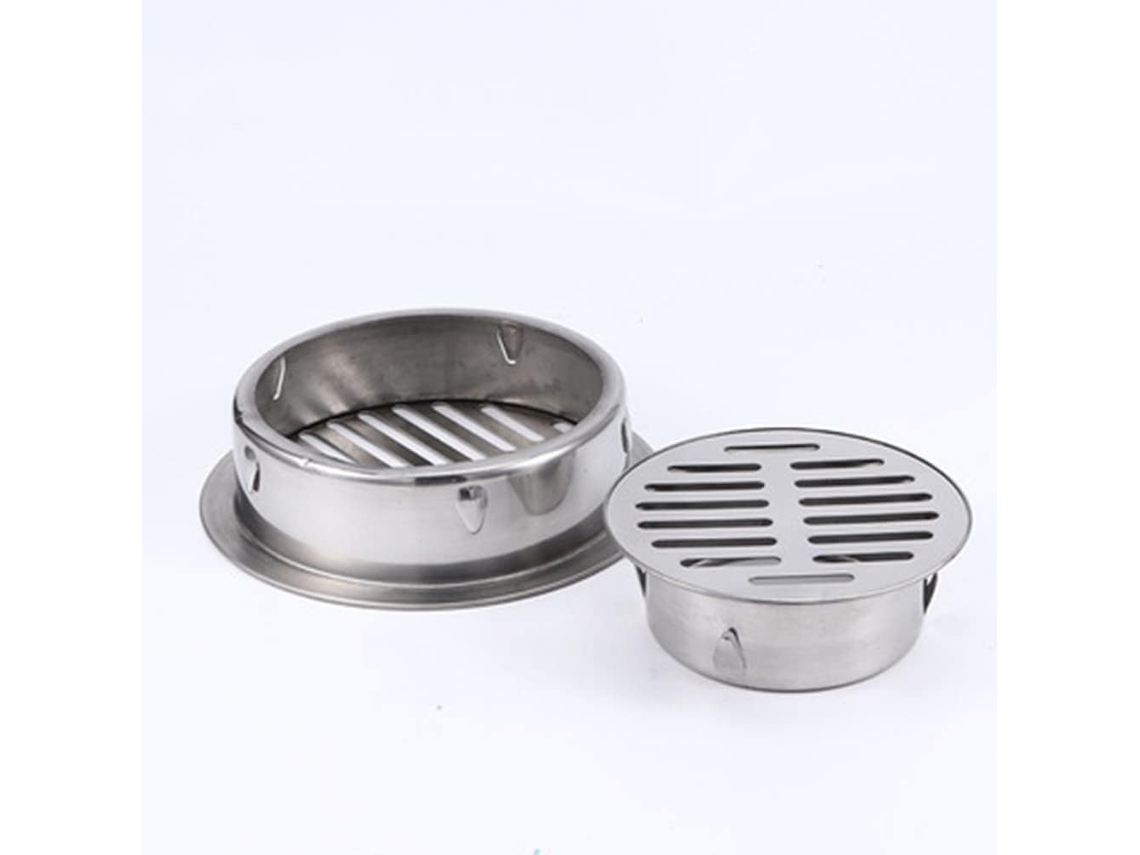 Escurridor De Suelo Redondo De Acero Inoxidable Con Tapa Para Balcón,