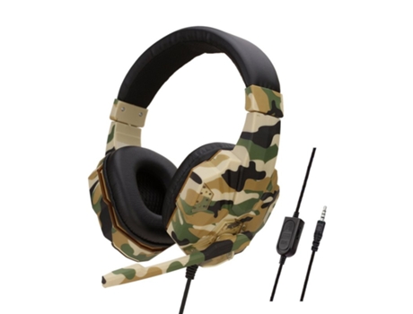 Auriculares Camuflado Gamer con Micrófono para Pc Laptop Pc Laptop Camouflage Yellow Ps4 Edition