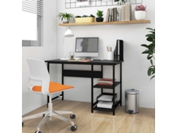 Escritorio | Mesa | Escritorio para ordenador 105x50x72 cm MDF y metal negro