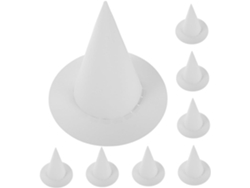 Juego De 8 Sombreros Blancos Para Manualidades De Halloween (papel)