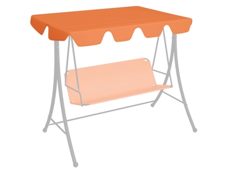 Toldo Suplente para Balancín de Jardín 150/130X105/70 cm Naranja MAISON EXCLUSIVE