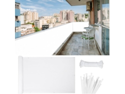65 X 550 Cm, Mampara Privacidad, Hdpe 220 G/m², Resistente Al Viento, Protección Uv, Para Balcón