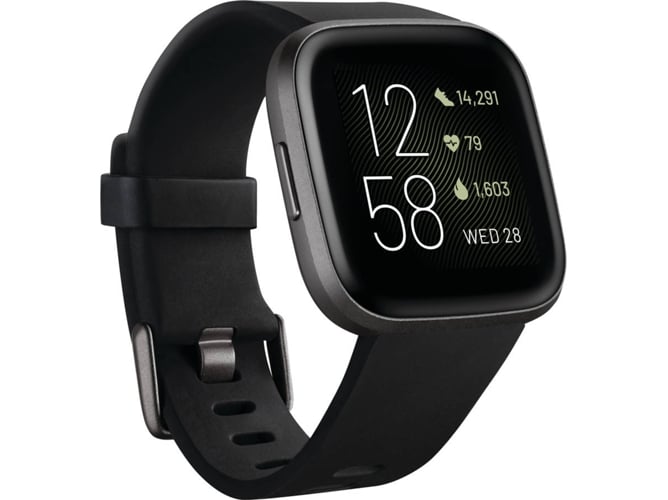 Reloj Deportivo FITBIT BY GOOGLE Versa 2 (Bluetooth - Hasta 5 días de autonomía - Negro)