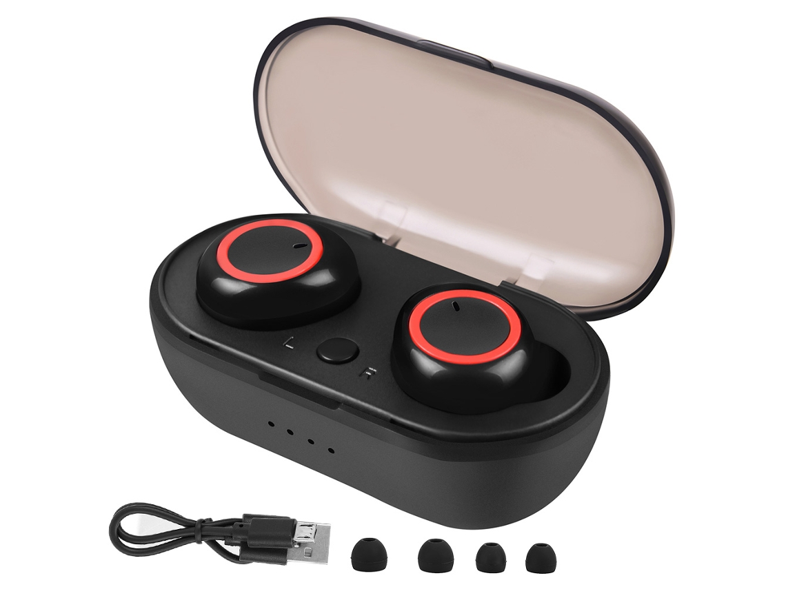 Mini Auriculares Inalámbricos Bluetooth Tws Con Carga Magnética Y Llamadas Binaurales - Negro