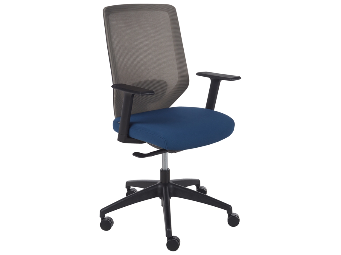 Silla de oficina BELIANI Virtuoso de Poliéster, Malla Azul 53x53x107