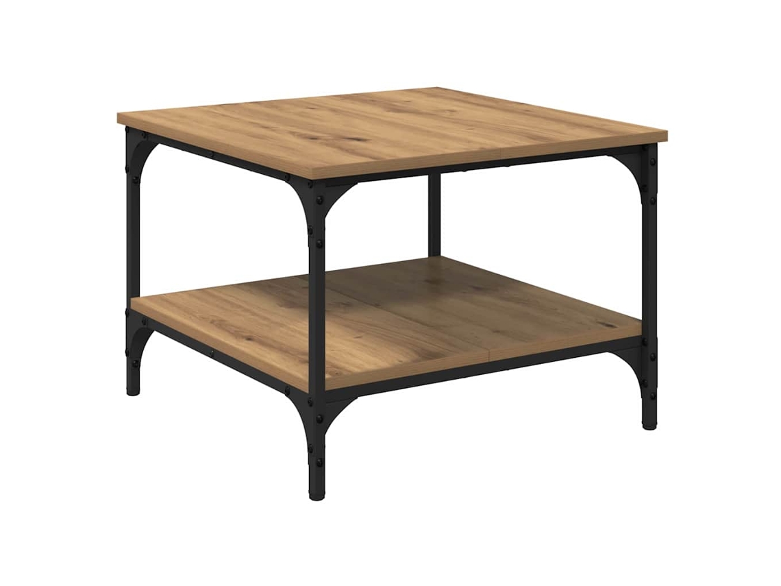 Mesa de centro - Mesa auxiliar de roble hecha a mano 55 x 55 x 40 cm HARLANV1