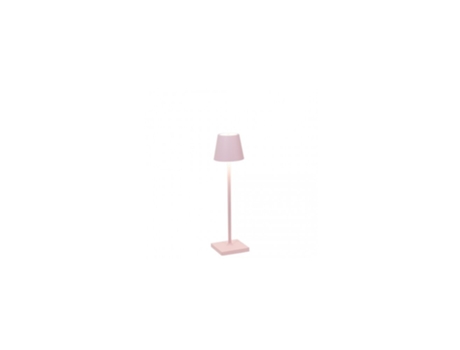 Lámpara de Mesa Poldina Pro Micro Pink LED Recargable y Regulable ZAFFERANO