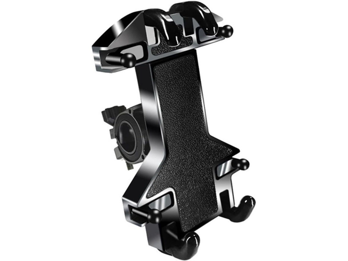 Soporte para teléfono móvil para motocicleta, diseñado para ser compatible con múltiples dispositivos y con absorción de impactos JYTGALX (negro)